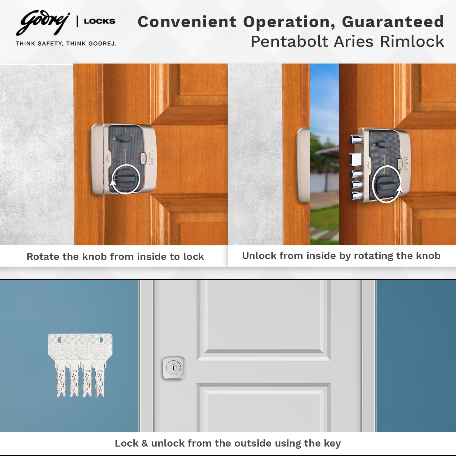 GDJ 6363 PENTA BOLT ARIES LOCK GDJ 6363 PENTA BOLT ARIES LOCK